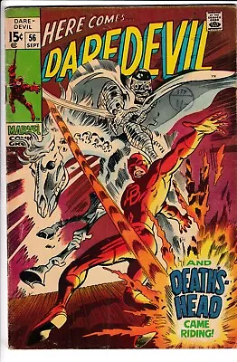 Buy DAREDEVIL #56, 1st App DEATH'S HEAD, Marvel Comics (1969) • 14.95£