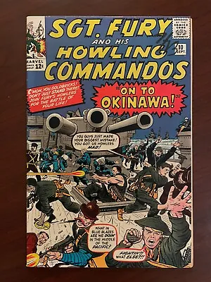 Buy Sgt. Fury And His Howling Commandos #10 (Marvel 1964) 1st Captain Savage 7.0 F/V • 67.16£