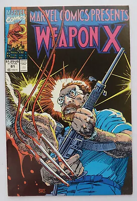 Buy Marvel Comics Presents #81 - Weapon X - Marvel Comics  1991 VF- 7.5 • 7.25£
