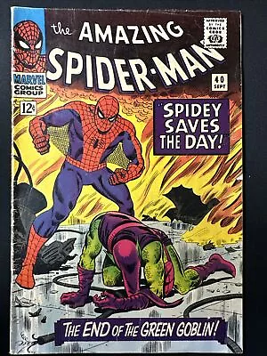 Buy The Amazing Spider-Man #40 Marvel Comics 1st Print Silver Age 1966 Good+ • 112.44£