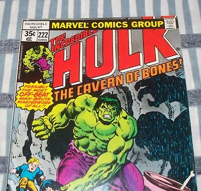Buy Rare Double Cover /Mark Jewelers The Incredible HULK #222 From 1978 In VF+ (8.5) • 277.04£
