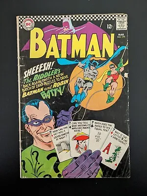 Buy Batman #179 - VG OWP - 2nd Silver Age Riddler Appearance - DC 1966 • 99.30£