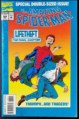 Buy THE AMAZING SPIDER-MAN #388 In VF- A 1994 Marvel Comic W/ VENOM  Foil Cover • 3.95£