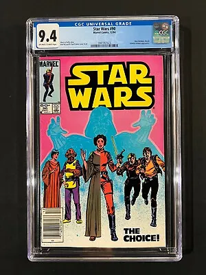 Buy Star Wars #90 CGC 9.4 (1984) - Newsstand Edition - Mon Mothma, Kiro, Adm Ackbar • 63.54£