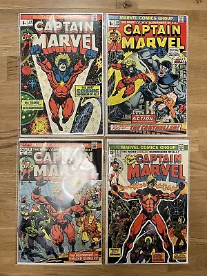 Buy Captain Marvel 29, 30, 31, 32 - 4 Issue Marvel Bronze Age Keys, F- To VF- • 29.99£