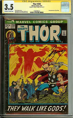 Buy The Mighty Thor #203  CGC 3.5  Signed Gerry Conway • 120.05£