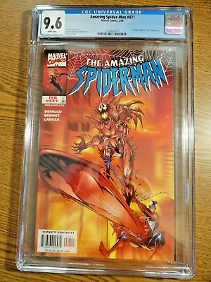 Buy Amazing Spider-man #431 Key CGC 9.6 NM+ 1st Cosmic Carnage Silver Surfer Marvel • 189.79£