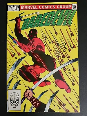 Buy Daredevil #189 Frank Miller Death Of Stick - VF/NM Marvel 1982 • 7.22£