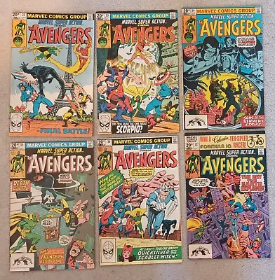Buy MARVEL SUPER ACTION 6 Issues 32-37. AVENGERS. Marvel Comics • 17£
