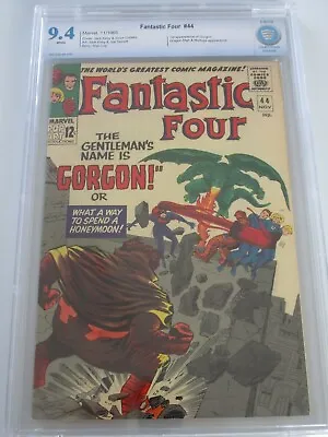 Buy Fantastic Four # 44 1965 CBCS 9.4 White Pages First Gorgon • 550£