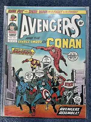 Buy Marvel UK, The Avengers & Savage Sword Of Conan # 128 Daredevil, Iron Man • 4.99£