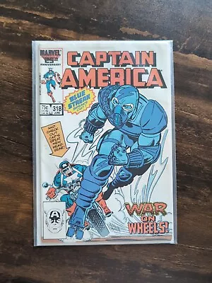 Buy Captain America #318 - (1986) -*Key Issue*- Death Of Blue Streak And Death Adder • 4£