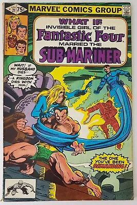Buy What If #21, Marvel Comics 1980, Sub-mariner & Fantastic Four App, Bronze Age • 6.50£