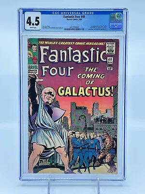Buy Fantastic Four #48 CGC 4.5 White Pages 1st Appearance Silver Surfer & Galactus • 879.46£