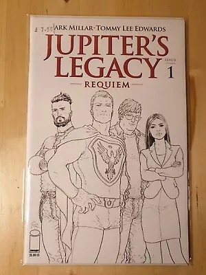 Buy Jupiter's Legacy: Requiem #1 First Printing Cover C Quitely B&W Variant • 1.59£