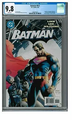 Buy Batman 612 DC 2003 CGC 9.8 Jim Lee Classic VS Superman Cover Loeb Poison Ivy Key • 199.84£