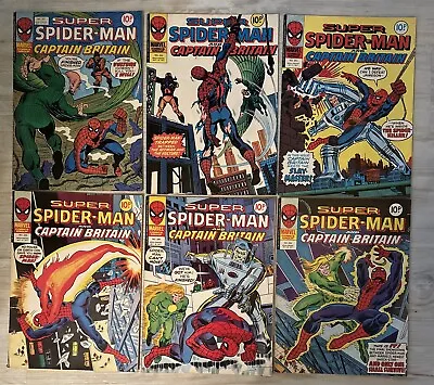 Buy Spider-man Captain Britain Comics Weekly 241 242 243 244 245 246 Marvel UK 1977 • 29.99£