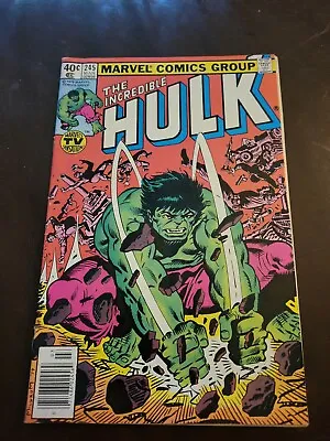 Buy Incredible Hulk #245 VF 1st App Of Super Mandroid 🗝️ Newsstand Marvel 1980 • 13.88£