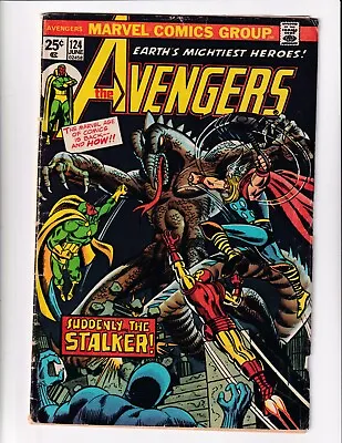 Buy Avengers 124 G/vg Marvel Comics Book Iron Man Vision Thor Mantis Buscema (1974) • 4.82£