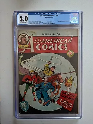 Buy All American Comics 64 Green Lantern  DC Comics 1945 RARE • 339.80£