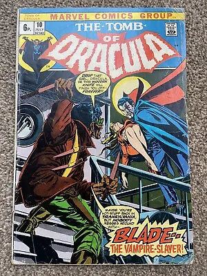 Buy Tomb Of Dracula 10 Key Issue 1st Appearance Of Blade Marvel Comic • 350£