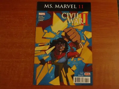 Buy Marvel Comics  MS. MARVEL #11  November 2016 Kamala Khan Civil War II Tie-In • 4.99£