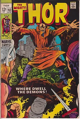 Buy The Mighty Thor #163, Marvel Comics 1969 FN 6.0 2nd Warlock/Him • 19.99£