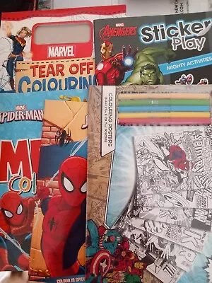 Buy Marvel Sticker Colouring Books • 0.50£