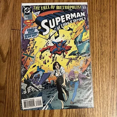 Buy DC Superman In Action Comics #700 Fall Of Metropolis Double Sized 1994 • 4.79£