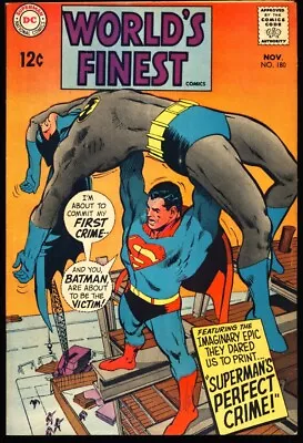 Buy WORLD'S FINEST COMICS #180 1968 FN/VF NEAL ADAMS BATMAN VS SUPERMAN Cover  • 19.76£
