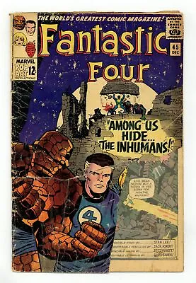Buy Fantastic Four #45 FR 1.0 1965 1st App. Inhumans • 58.34£