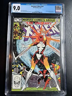 Buy Uncanny X-men #164 CGC 9.0 1982 - Marvel WP 1st Appearance Of Binary 🔑🔥 • 59.96£