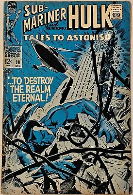 Buy Tales To Astonish #98 Dec 1967 Sub-Mariner & The Hulk - Complete Solid Nice • 10.27£