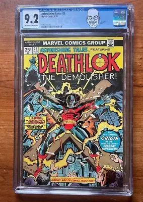 Buy ASTONISHING TALES #25 CGC 9.2 OW/WH PAGES 1ST APP DEATHLOK MARVEL 1974 1st Perez • 255.05£