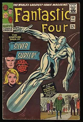 Buy Fantastic Four #50 VG/FN 5.0 3rd Appearance Silver Surfer! Human Torch! • 184.93£