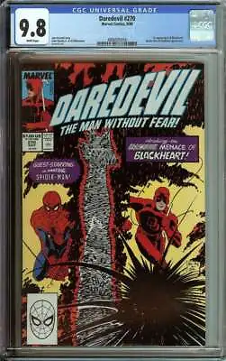 Buy Daredevil #270 Cgc 9.8 White Pages // 1st Appearance Of Blackheart 198 Id: 42218 • 387.40£