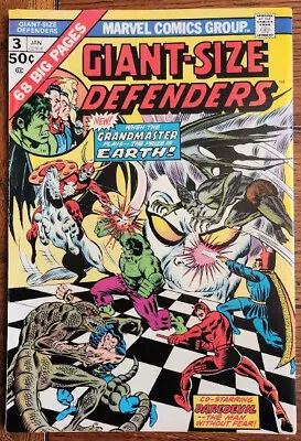 Buy Giant-Size Defenders #3 (1974) Marvel Comics- First App. Of Korvac- FN • 26.11£