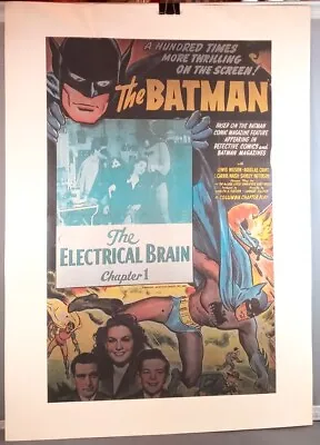 Buy 1943 The Batman Movie Serial Poster Reproduction 15 1/2  X 11  Chapter 1 • 8.06£
