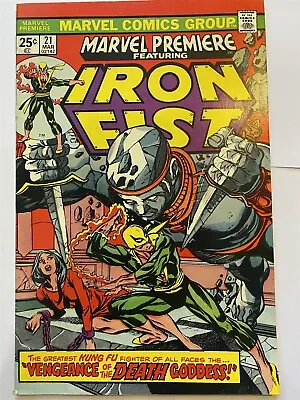 Buy MARVEL PREMIERE #21 Iron Fist Marvel 1976 Cents VF/NM Jeweler Variant  • 39.95£