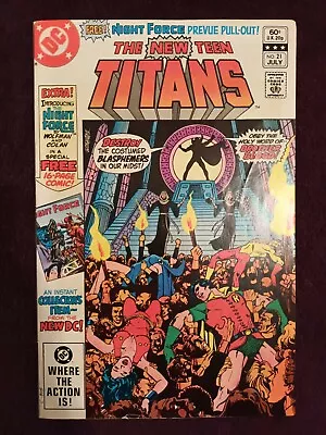 Buy Comics: The New Teen Titans 21 1982,1st Full Appearance Brother Blood & Monitor. • 30£