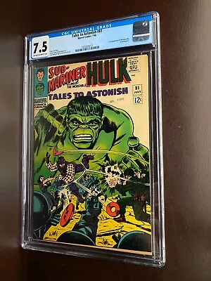 Buy Tales To Astonish #81 (1966)  CGC 7.5 / 1st Appearance Of Boomerang (Fred Myers) • 79.15£