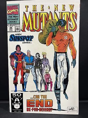 Buy The New Mutants #99 (1991) Marvel 1st Shatterstar! Feral! Warpath! Rob Liefeld! • 11.91£