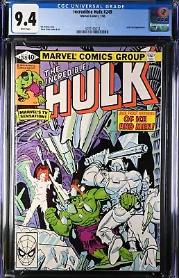 Buy 1981 Marvel Incredible Hulk #256 1st Full Appearance Sabra Cgc 9.4 White • 57.57£