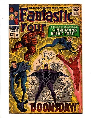 Buy Fantastic Four #59  Fn+ 6.5   Inhumans App  • 66.41£