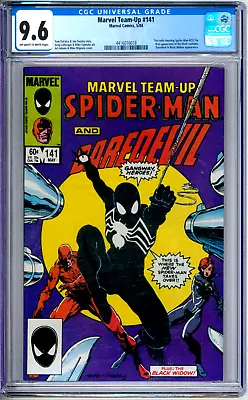Buy Marvel Team Up 141 CGC Graded 9.6 NM+ 1st Black Suit Marvel Comics 1984 • 199.84£