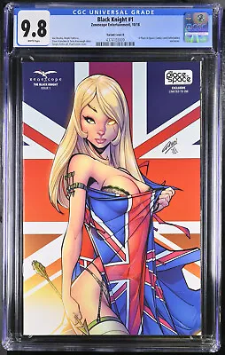 Buy Black Knight #1 ~ 10/18 Zenescope A Place In Space Variant H /250 ~ CGC 9.8 WP • 10.50£
