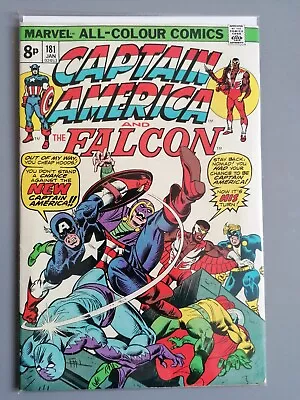 Buy Captain America # 181 Marvel Comics January 1975 Nomad Viper Pence Key! More • 9£