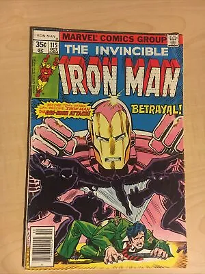 Buy IRON MAN #115 (Marvel 1978 ) AVENGERS CAMEO APPEARANCE! BRONZE AGE!! Newsstand!! • 6.42£