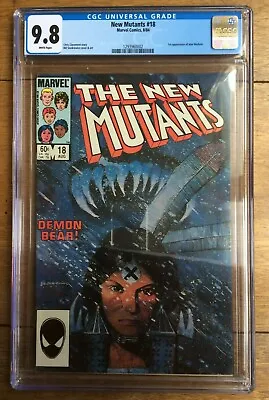 Buy New Mutants #18 1st Appearance Of New Warlock 1984 CGC 9.8 1293960002 • 180£