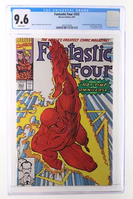 Buy Fantastic Four #353 - Marvel Comics 1991 CGC 9.6 1st Appearance Of Mobius M. Mob • 46.57£